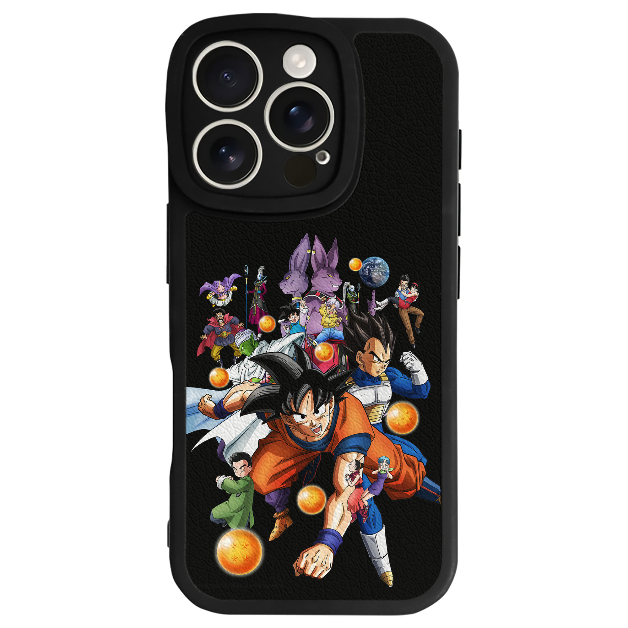 （画像用） ドラゴンボール DRAGON BALL 【iPhone 16シリーズ対応】シリコンスマホケース（レザー調） 材質：シリコン